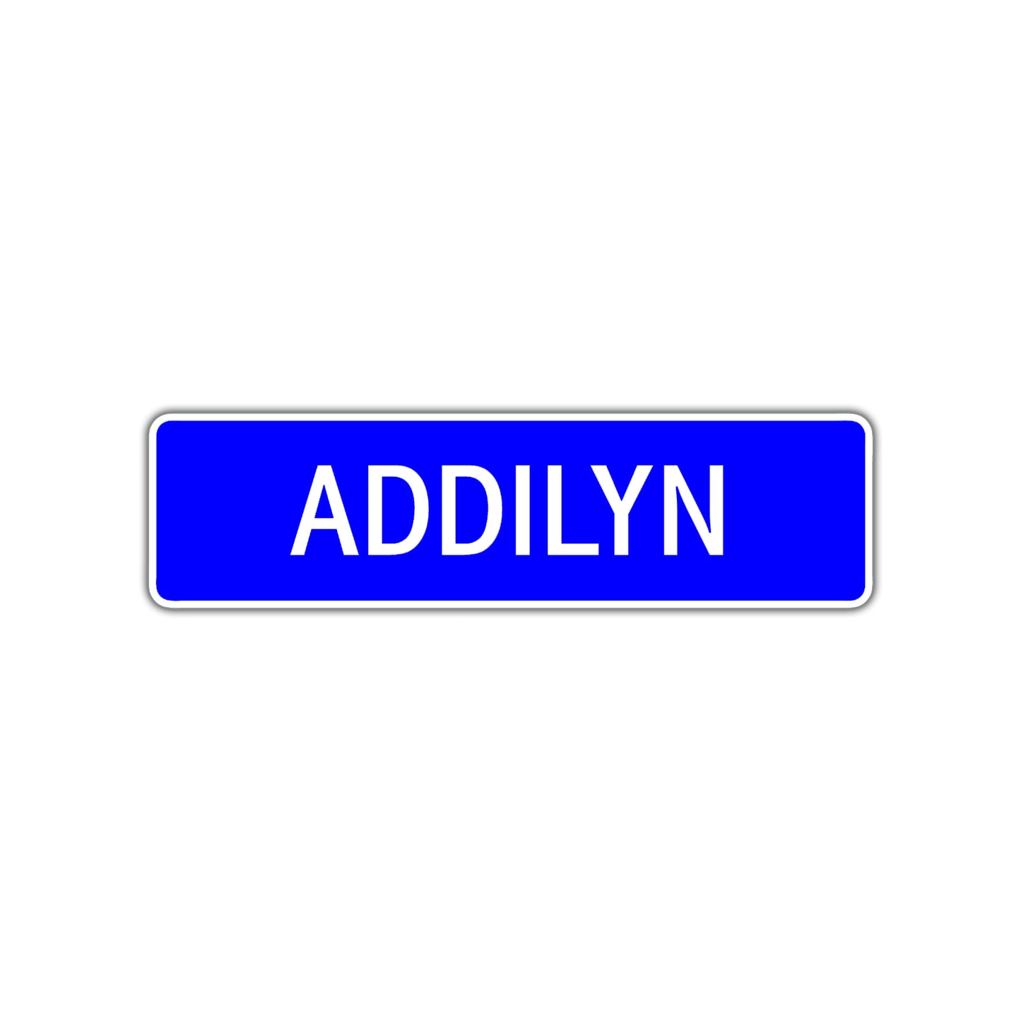 Addilyn Street Sign Children Name Room Plate