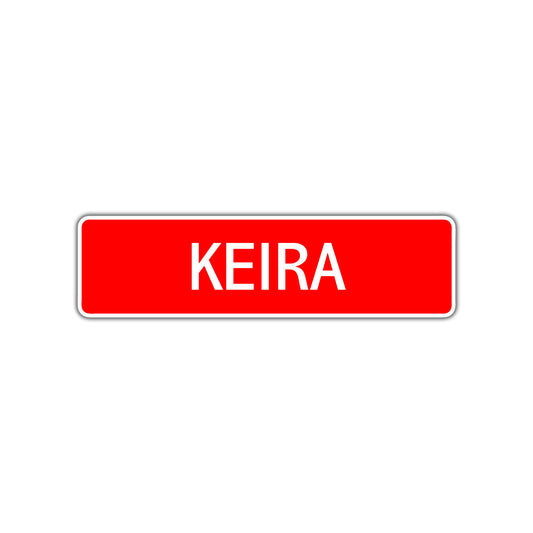 Keira Street Sign Children Name Room Plate