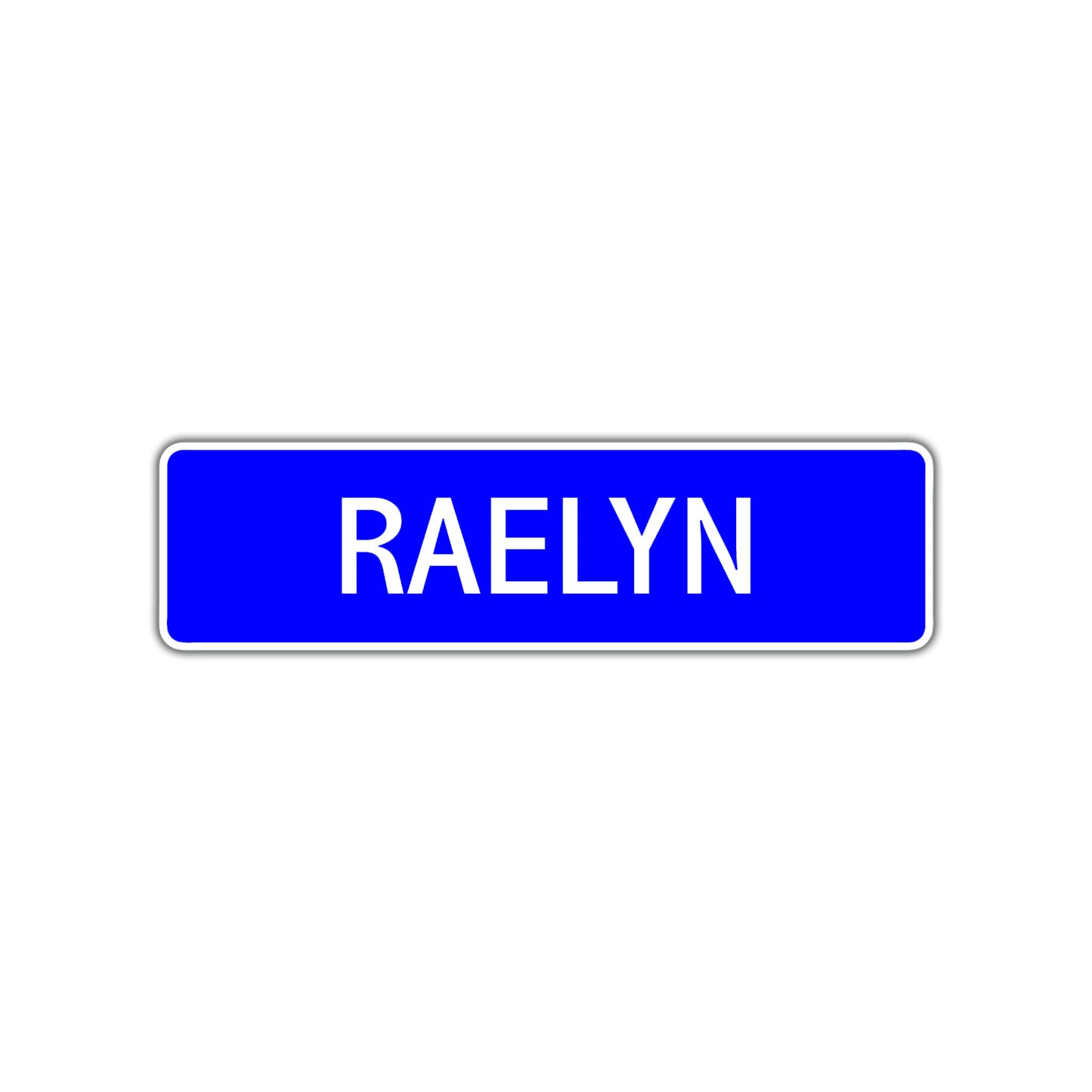 Raelyn Street Sign Children Name Room Plate