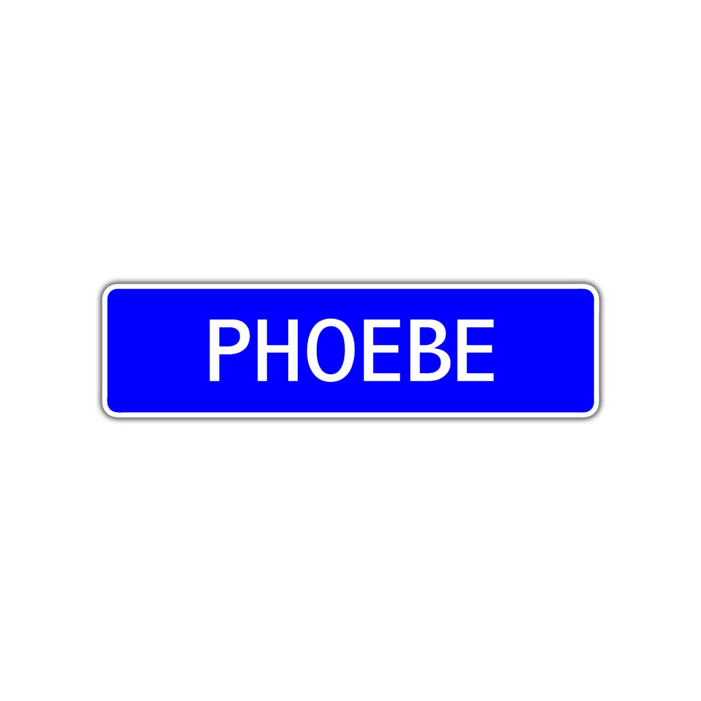 Phoebe Street Sign Children Name Room Plate