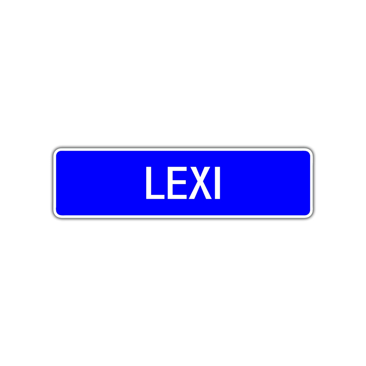 Lexi Street Sign Children Name Room Plate