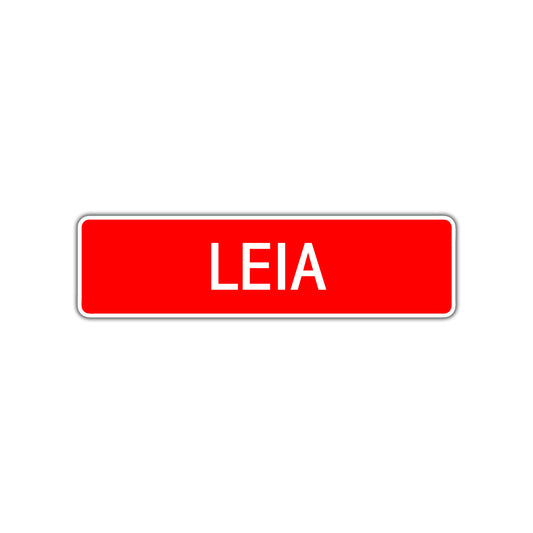 Leia Street Sign Children Name Room Plate