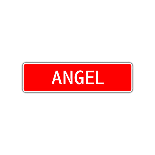 Angel Street Sign Children Name Room Plate