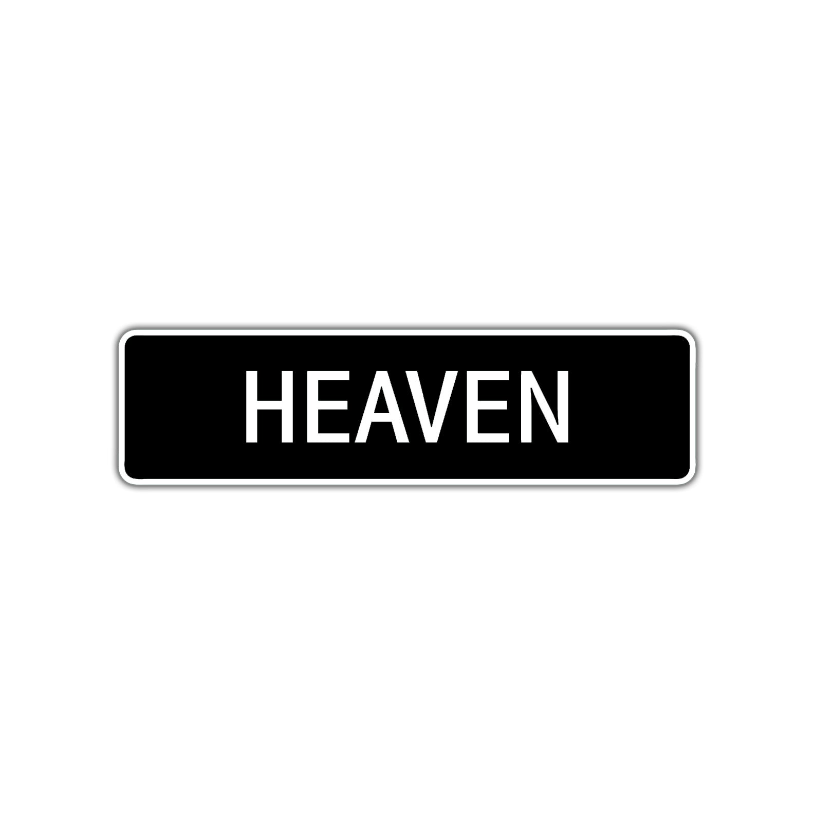 Heaven Street Sign Children Name Room Plate