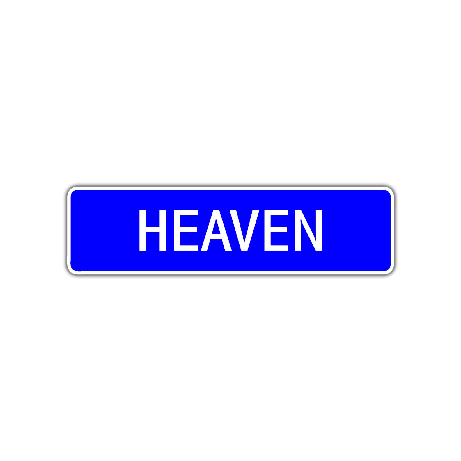 Heaven Street Sign Children Name Room Plate