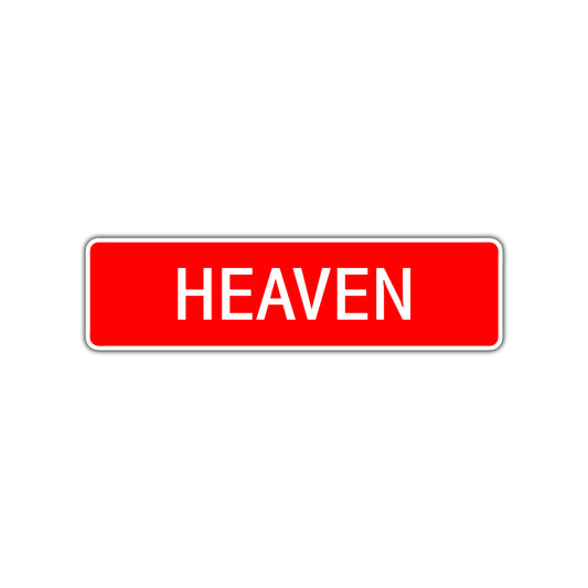 Heaven Street Sign Children Name Room Plate