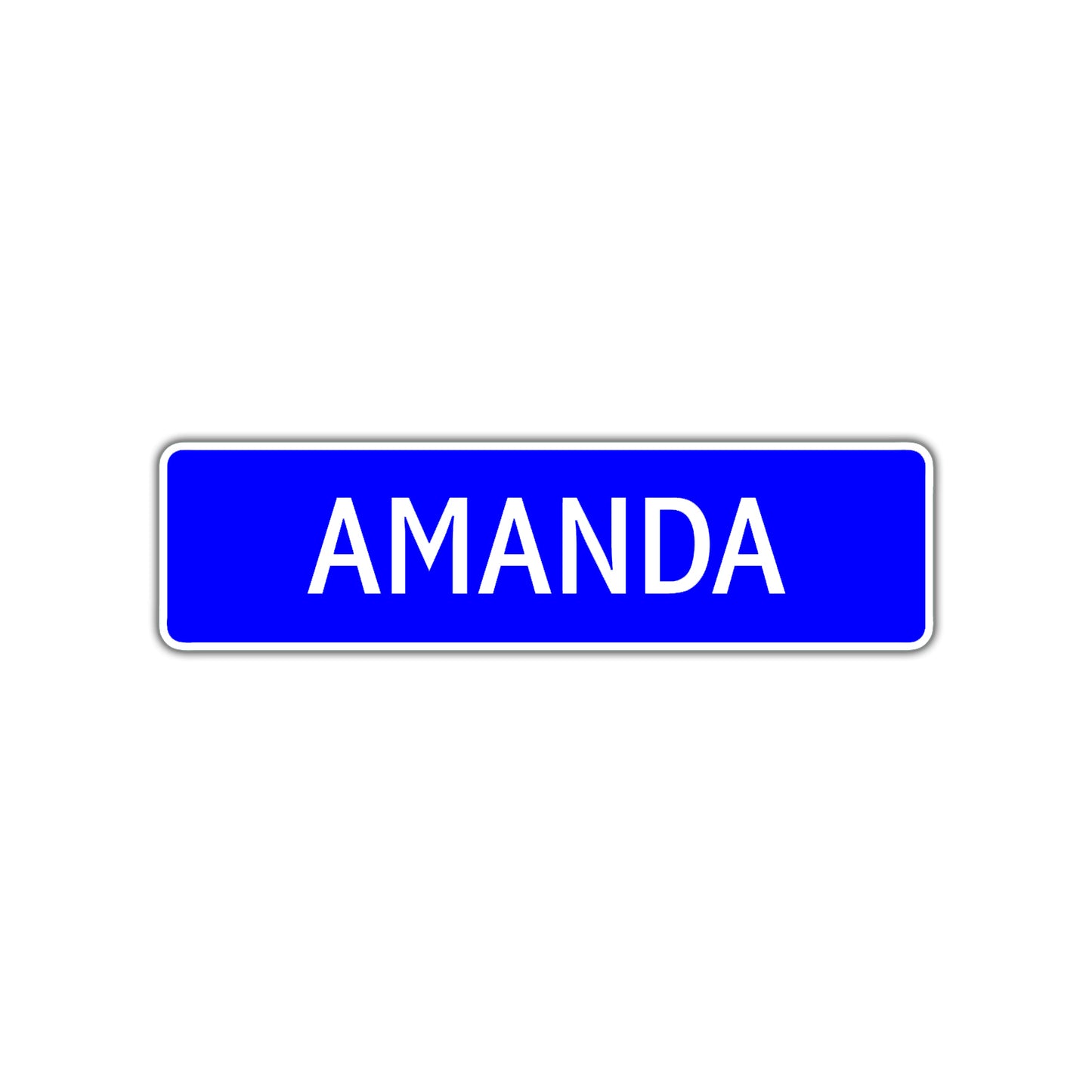 Amanda Street Sign Children Name Room Plate