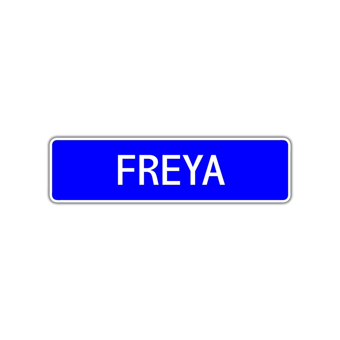 Freya Street Sign Children Name Room Plate
