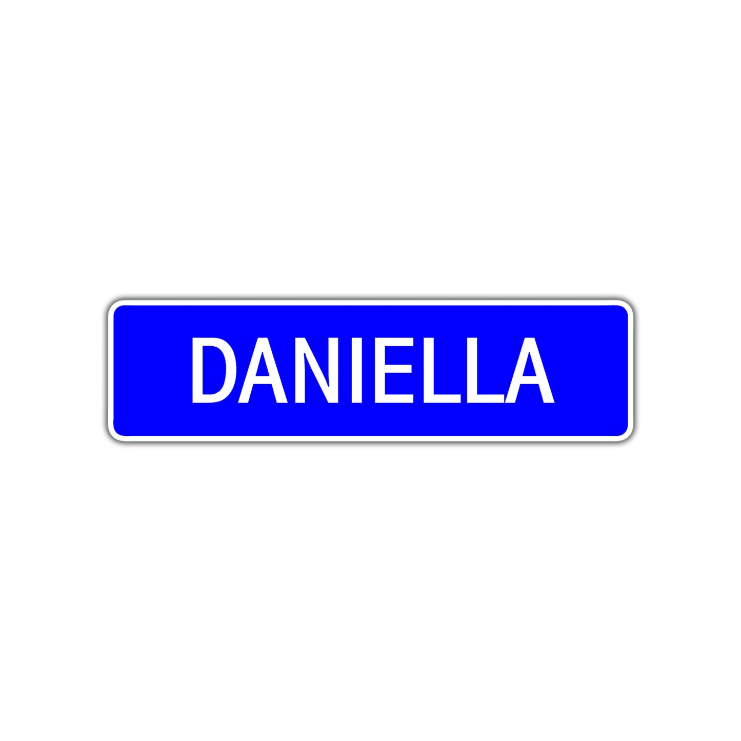 Daniella Street Sign Children Name Room Plate