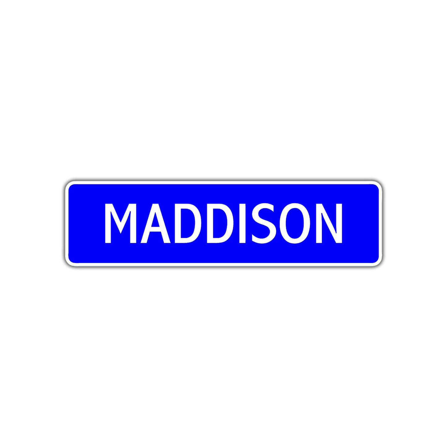 Maddison Street Sign Children Name Room Plate