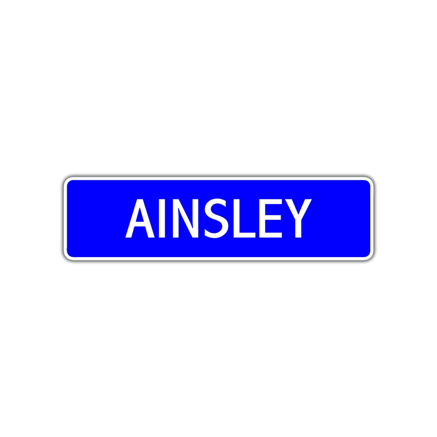 Ainsley Street Sign Children Name Room Plate