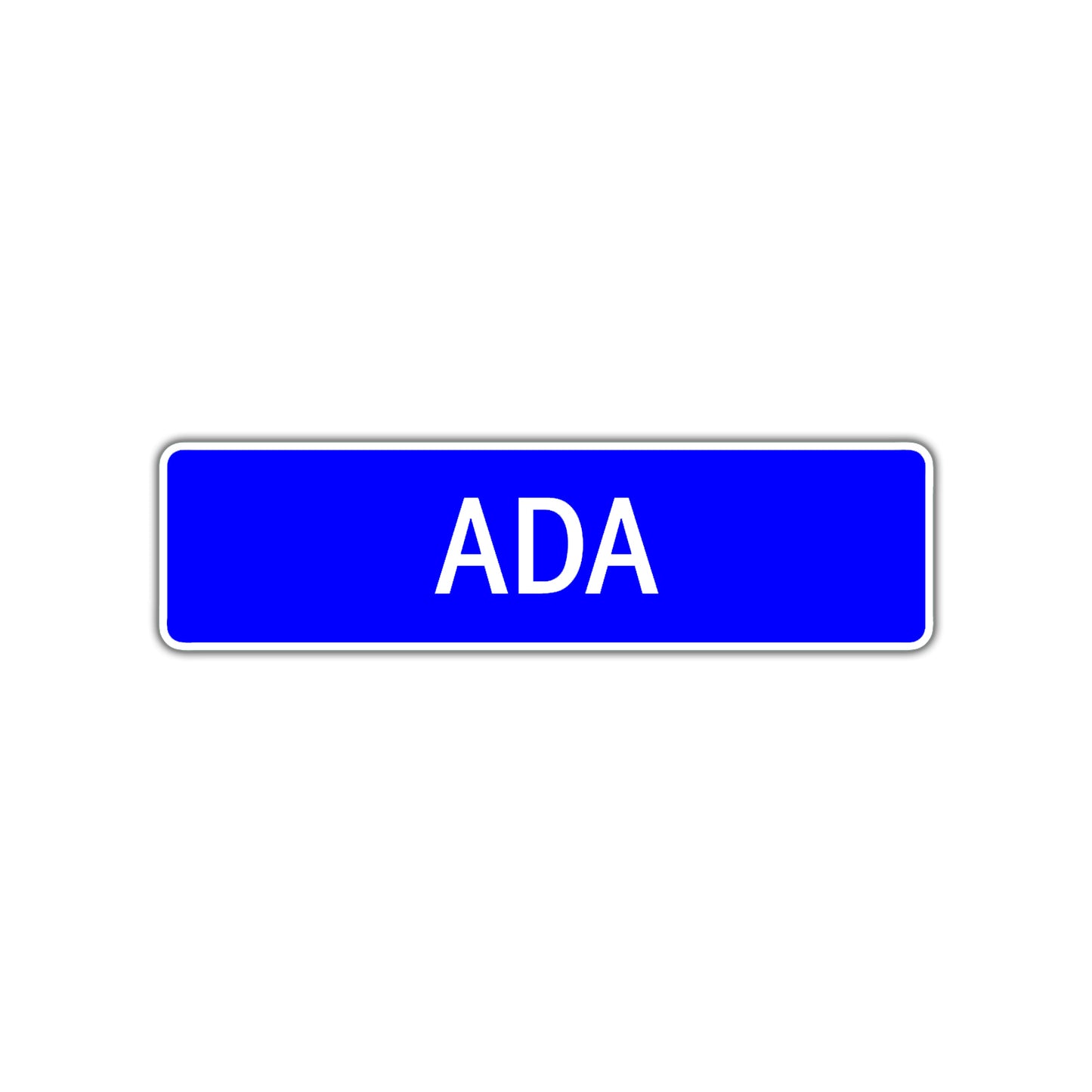 Ada Street Sign Children Name Room Plate