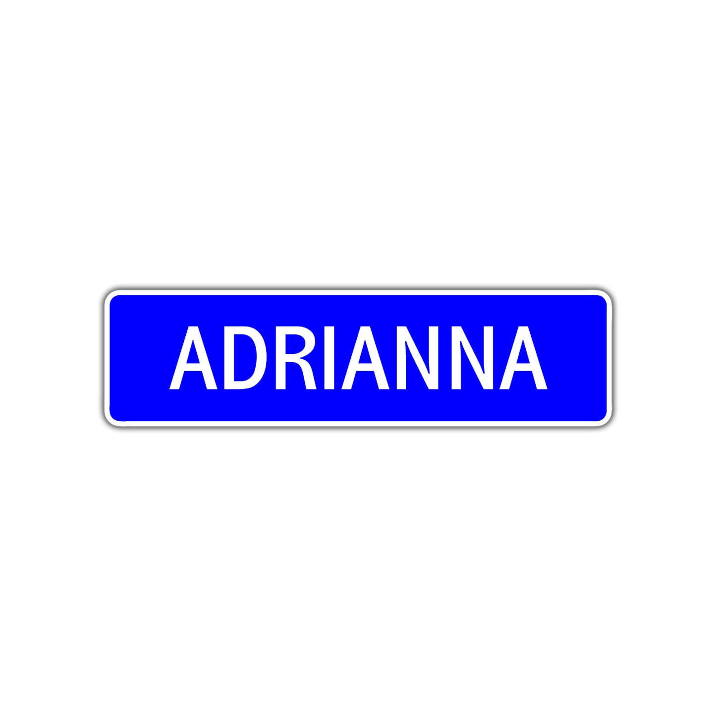 Adrianna Street Sign Children Name Room Plate