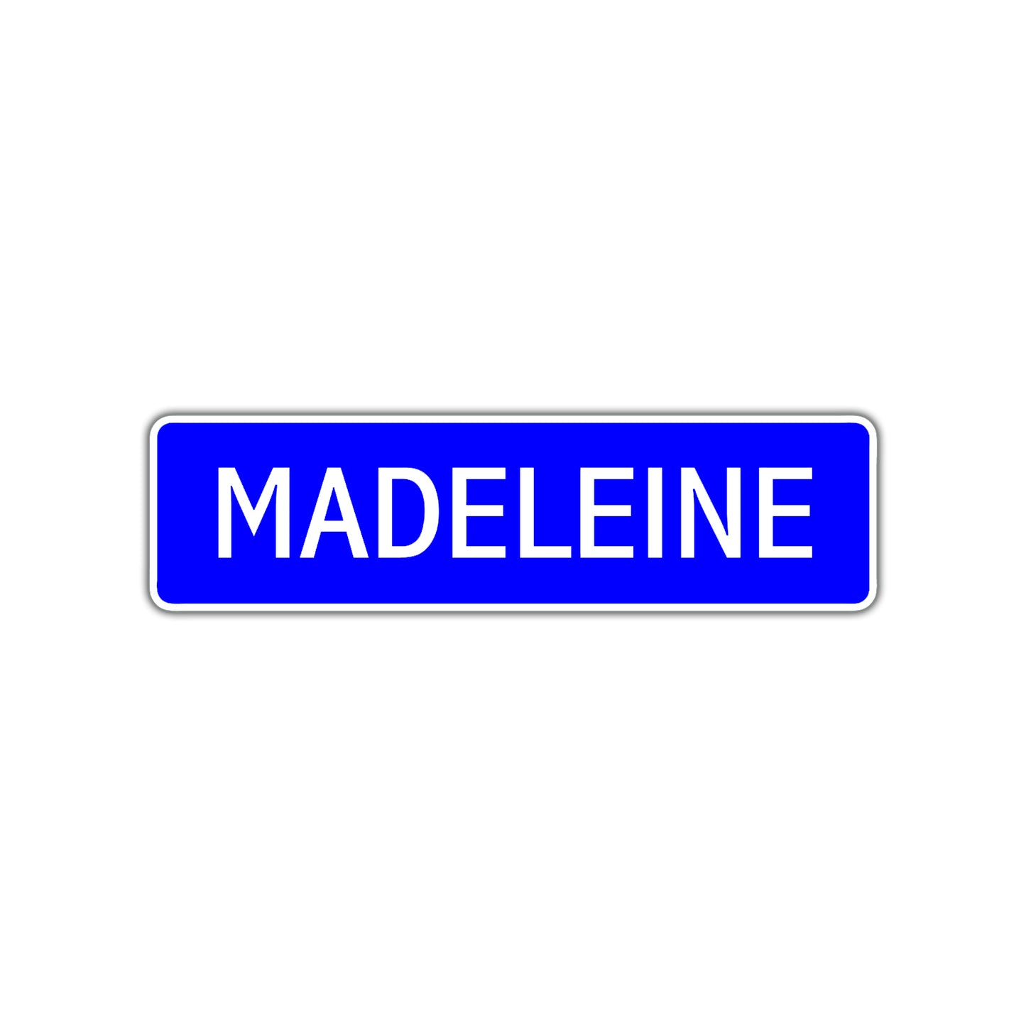 Madeleine Street Sign Children Name Room Plate