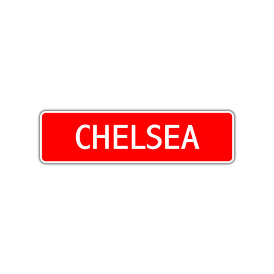 Chelsea Street Sign Children Name Room Plate