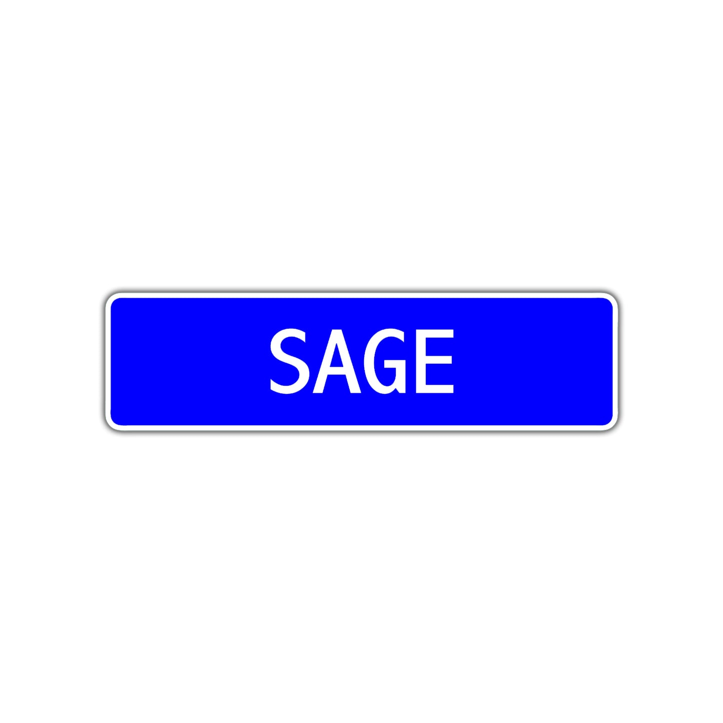 Sage Street Sign Children Name Room Plate