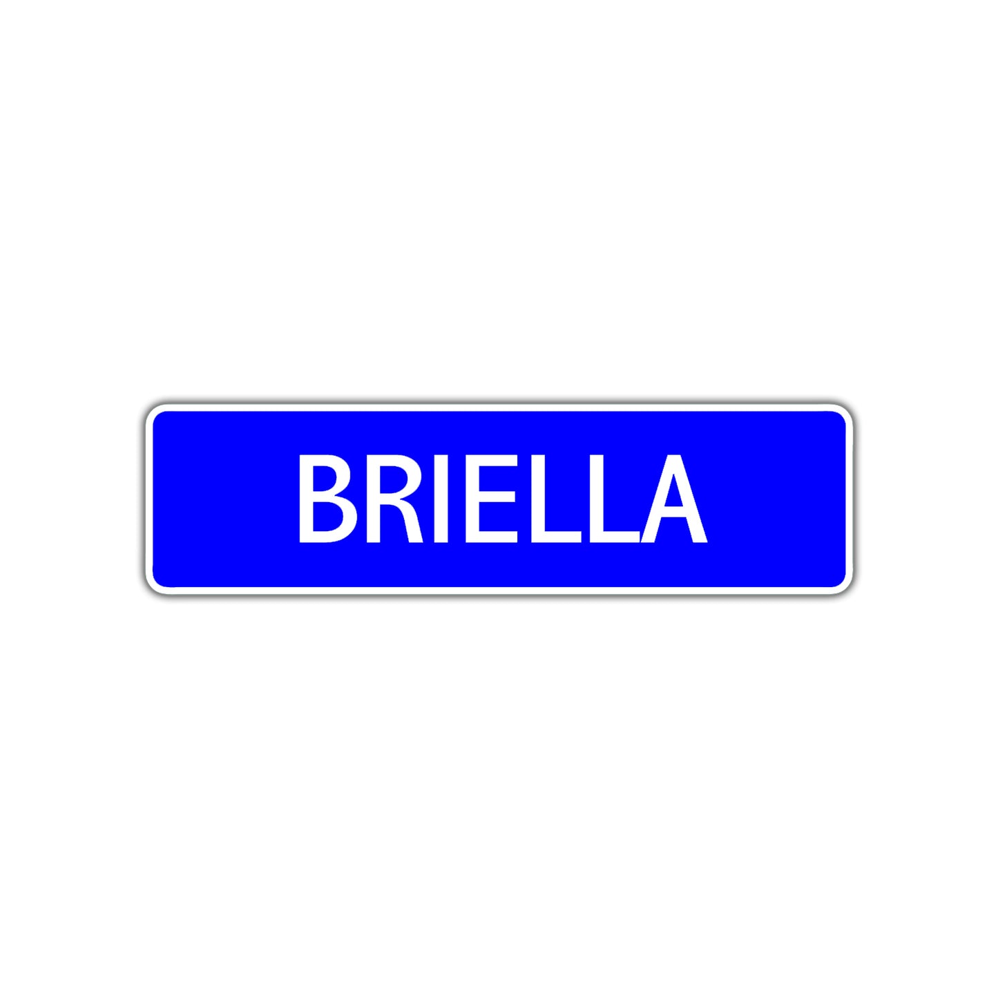 Briella Street Sign Children Name Room Plate