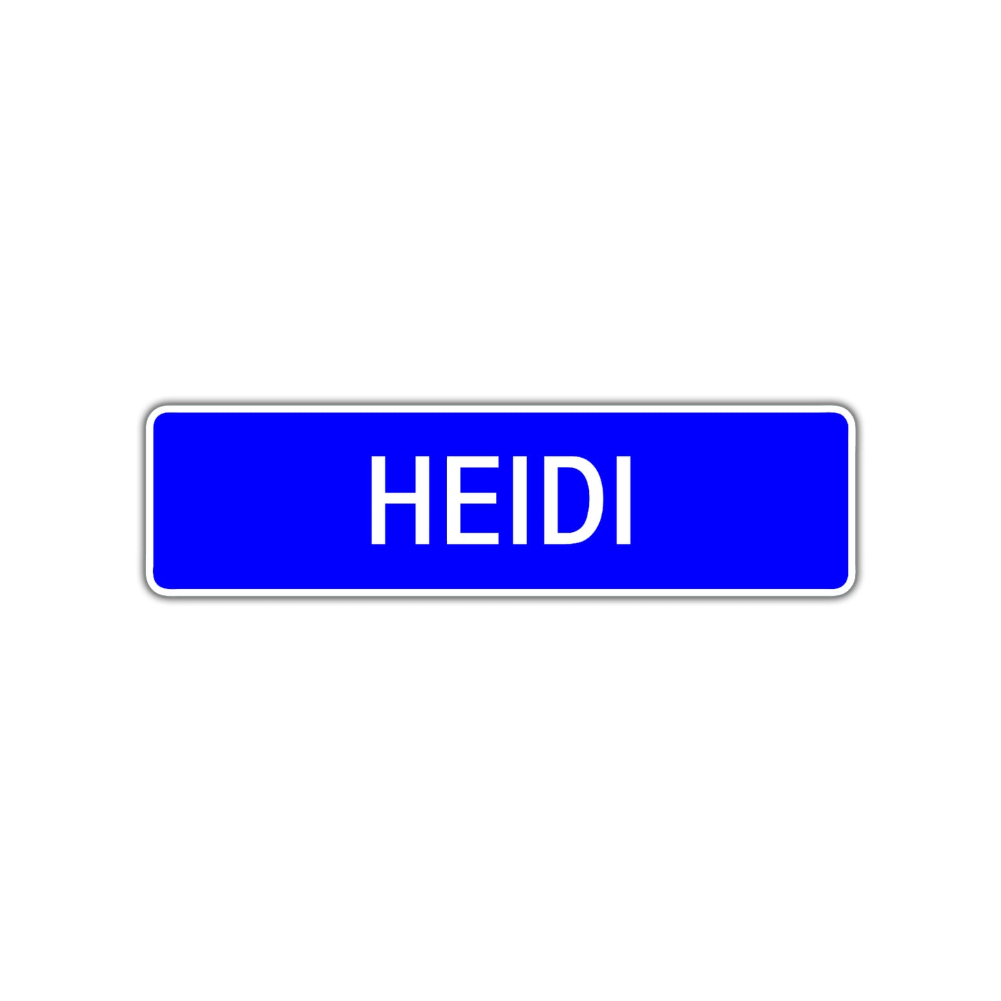 Heidi Street Sign Children Name Room Plate