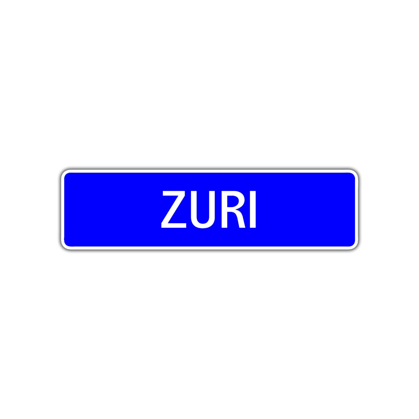 Zuri Street Sign Children Name Room Plate