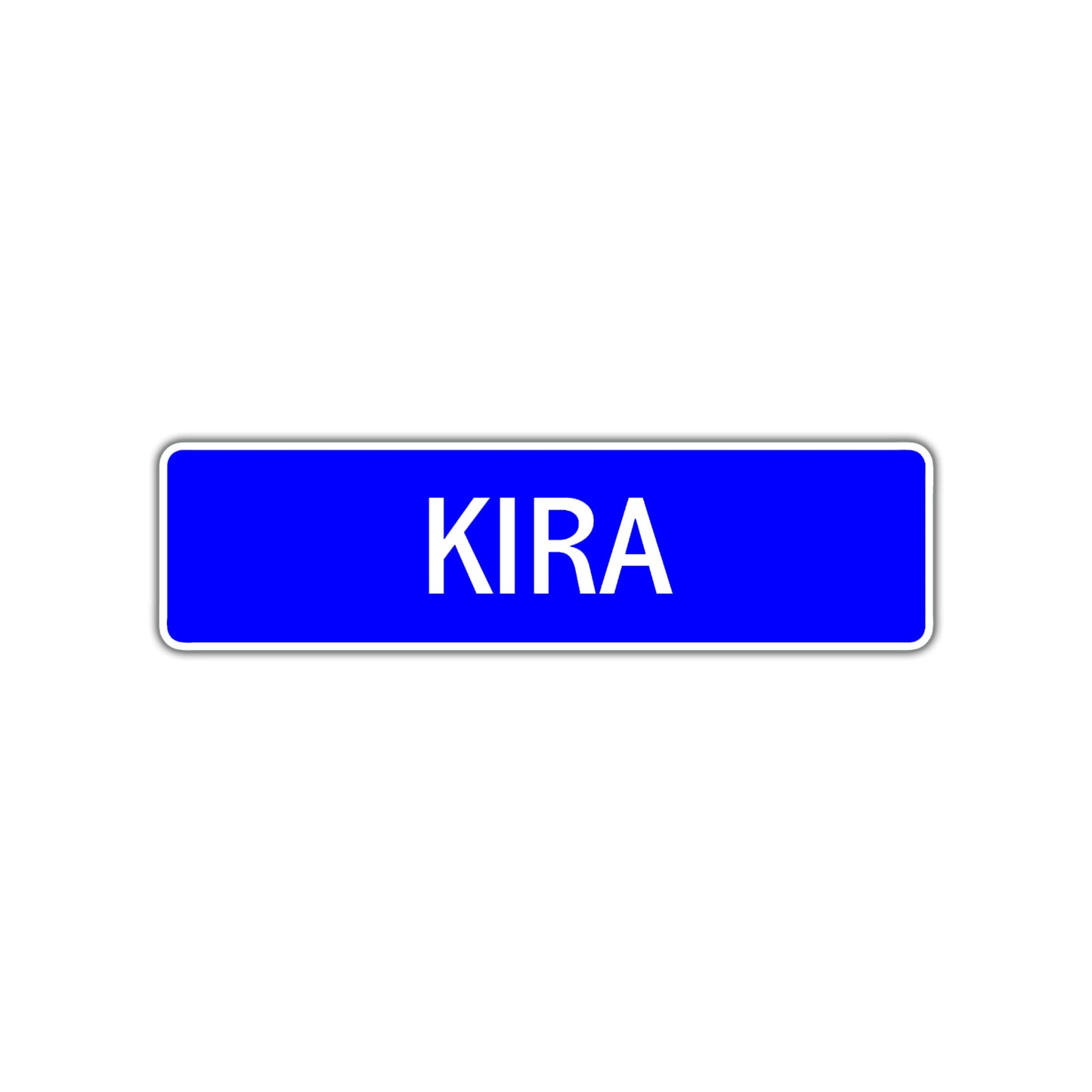 Kira Street Sign Children Name Room Plate