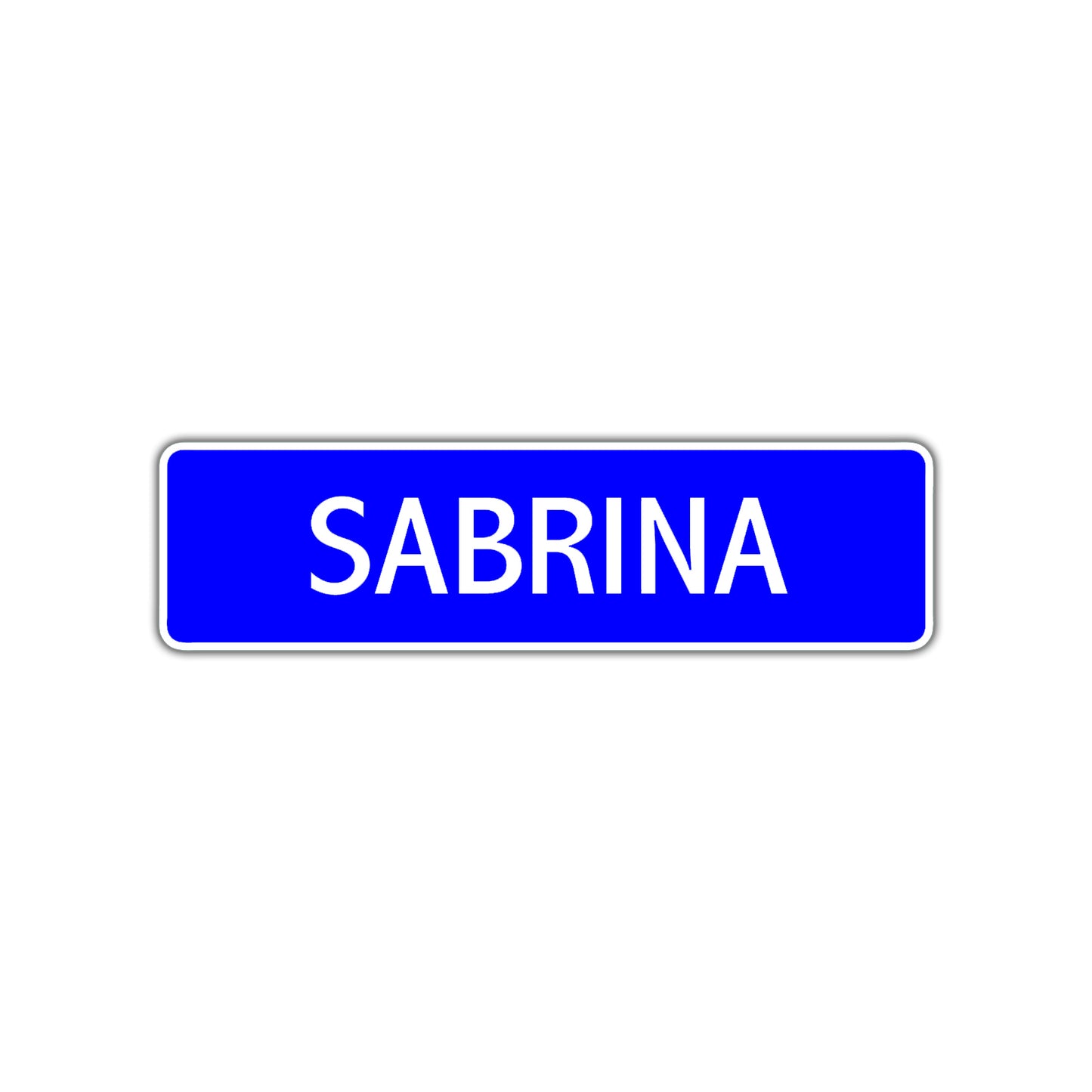 Sabrina Street Sign Children Name Room Plate