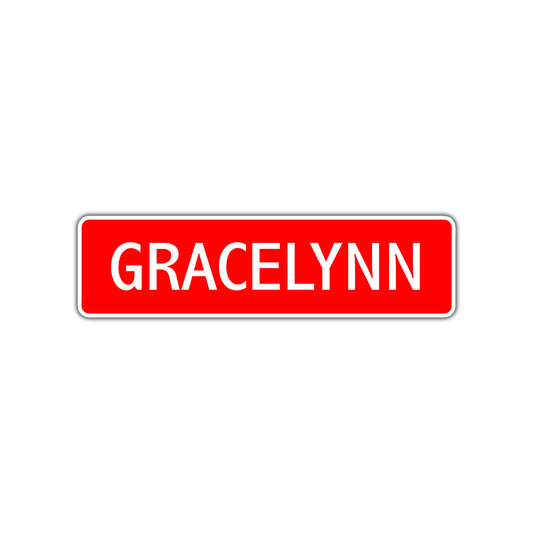 Gracelynn Street Sign Children Name Room Plate