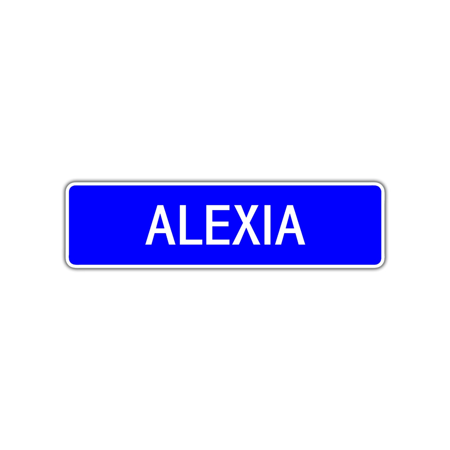 Alexia Street Sign Children Name Room Plate