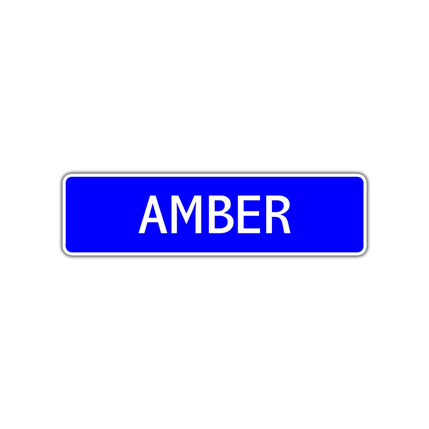 Amber Street Sign Children Name Room Plate