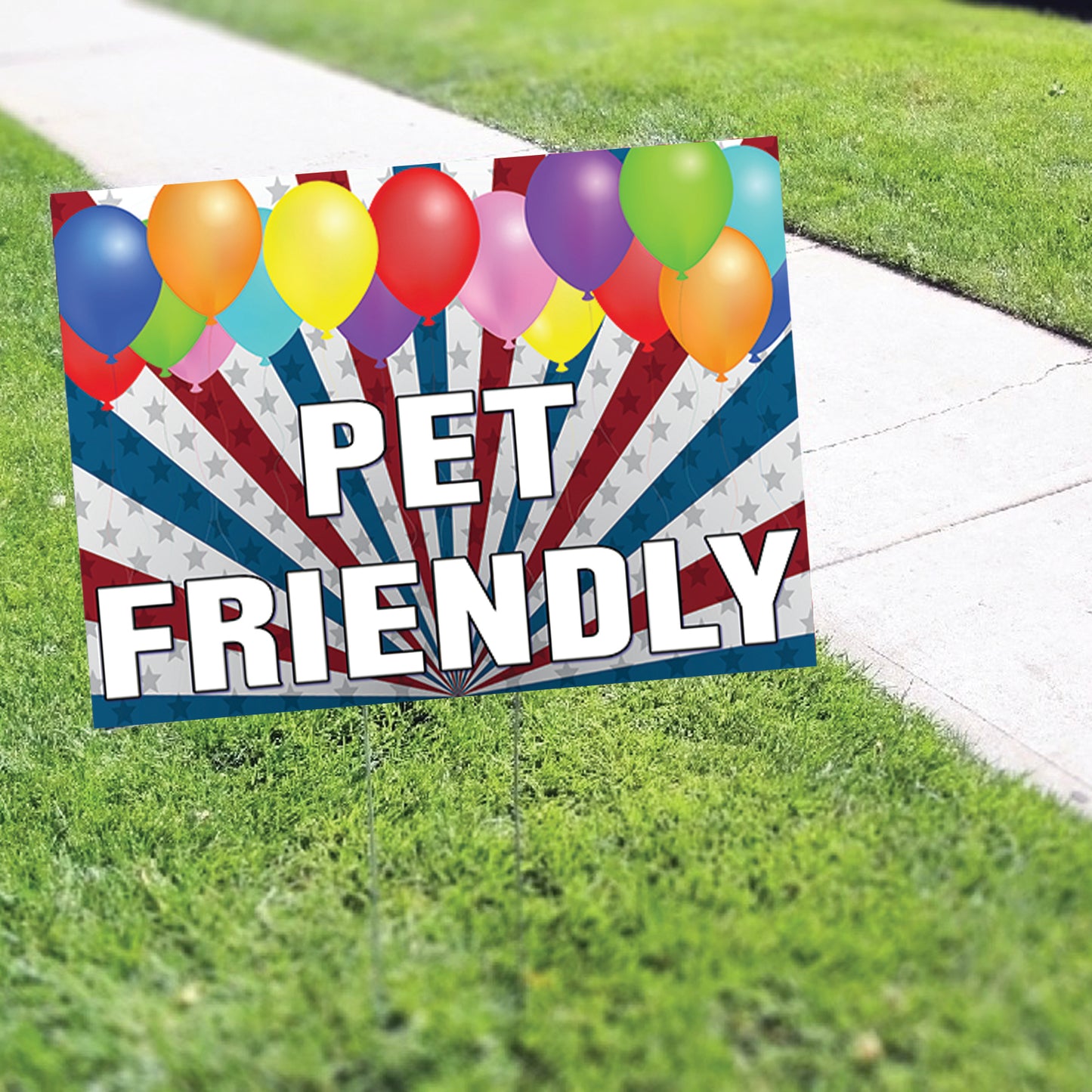 Pet Friendly Coroplast Yard Sign