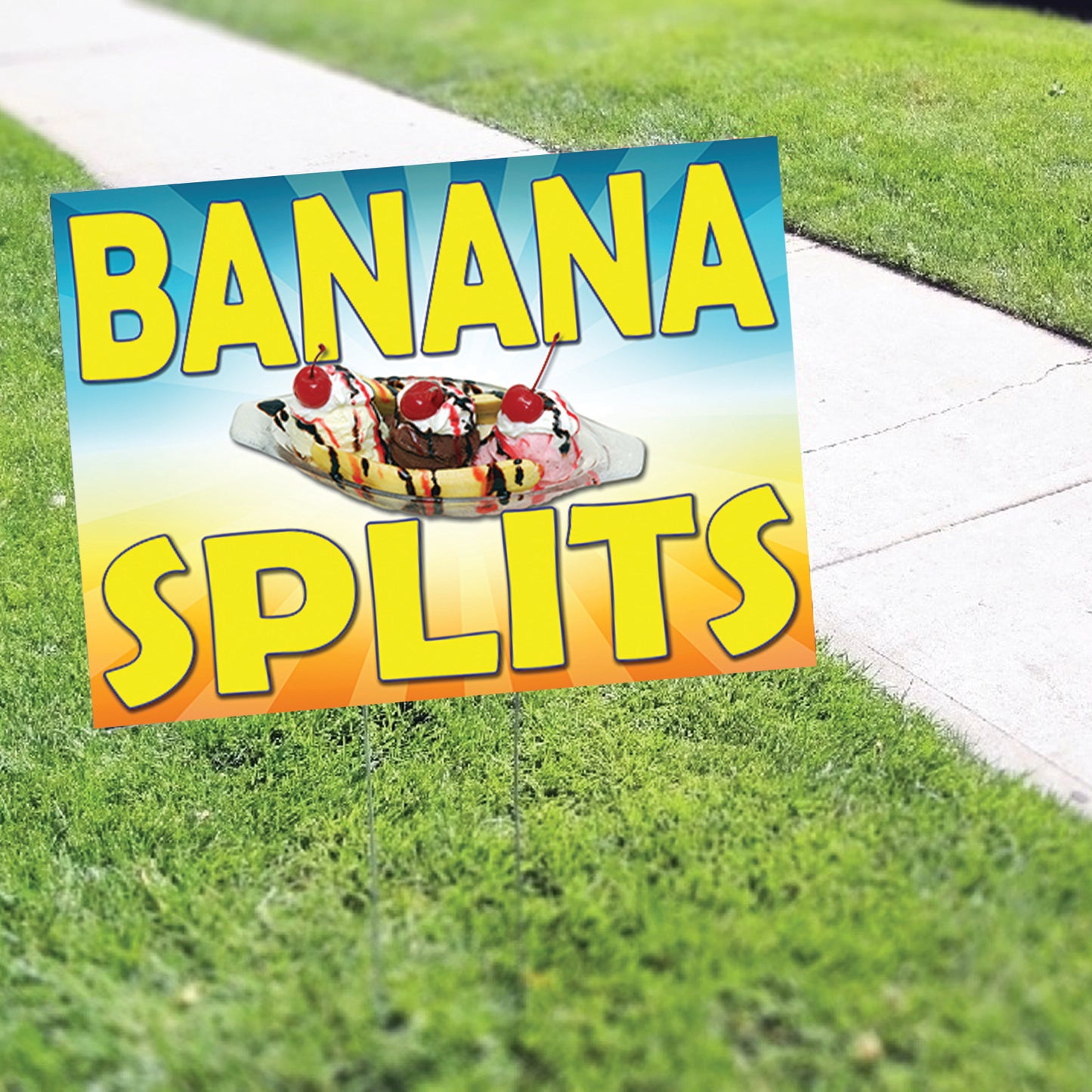 Banana Splits Coroplast Yard Sign