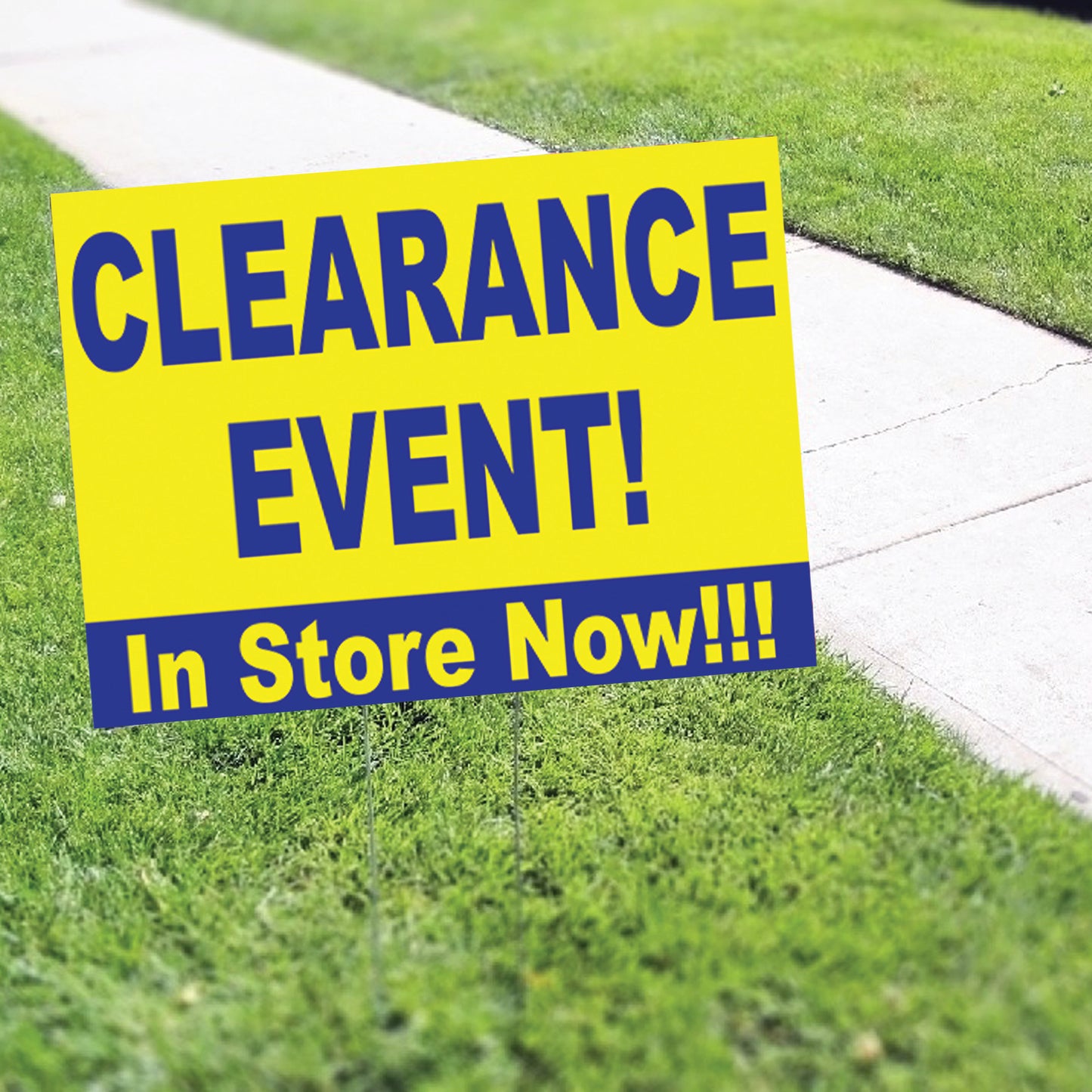 Clearance Events In Store Now Coroplast Yard Sign