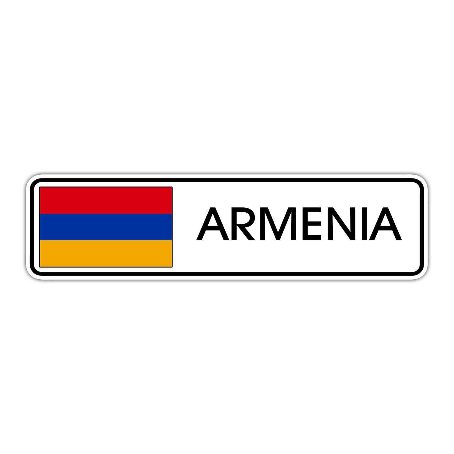 Armenia Country Flag Aluminum Metal Sign