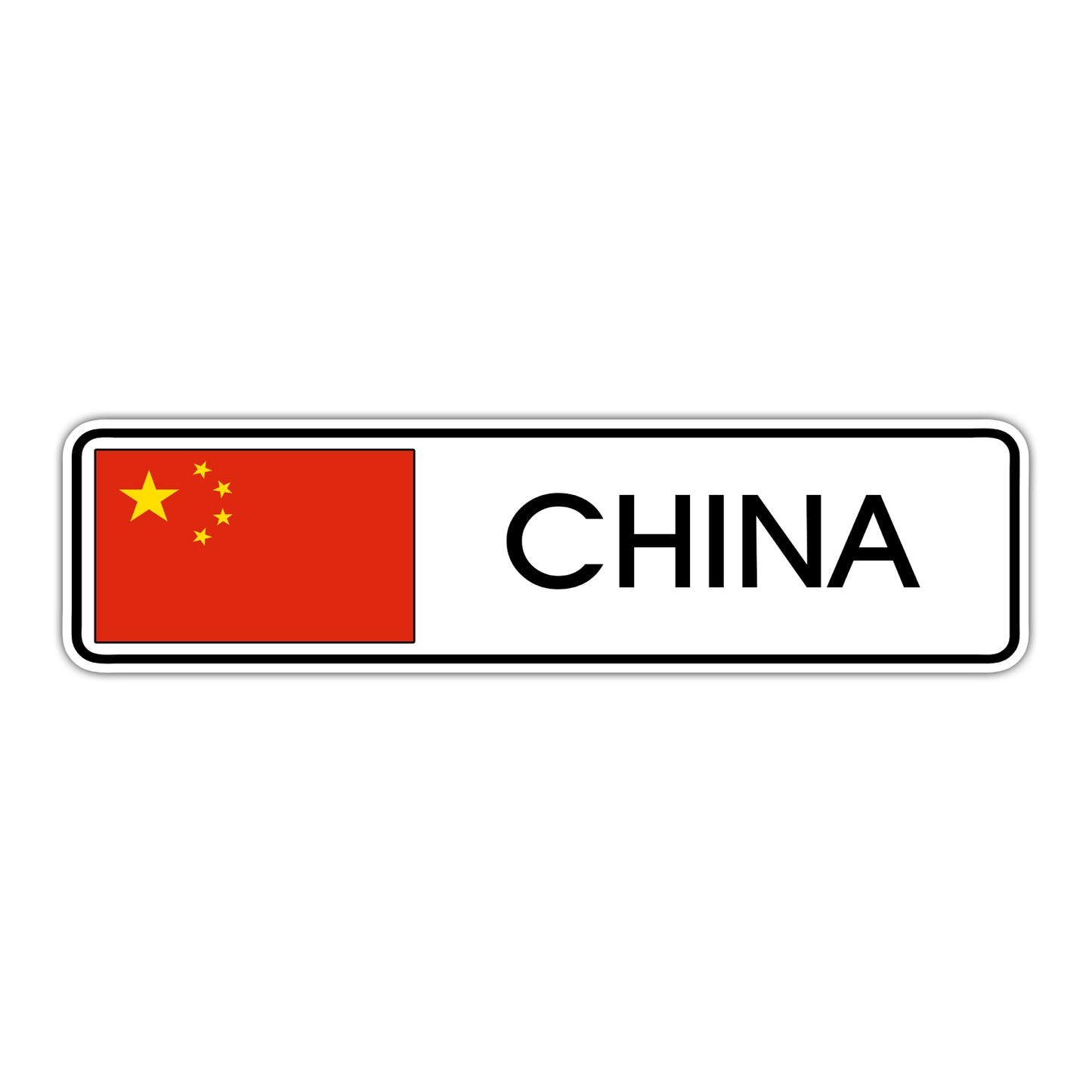 Chins Country Flag Aluminum Metal Sign