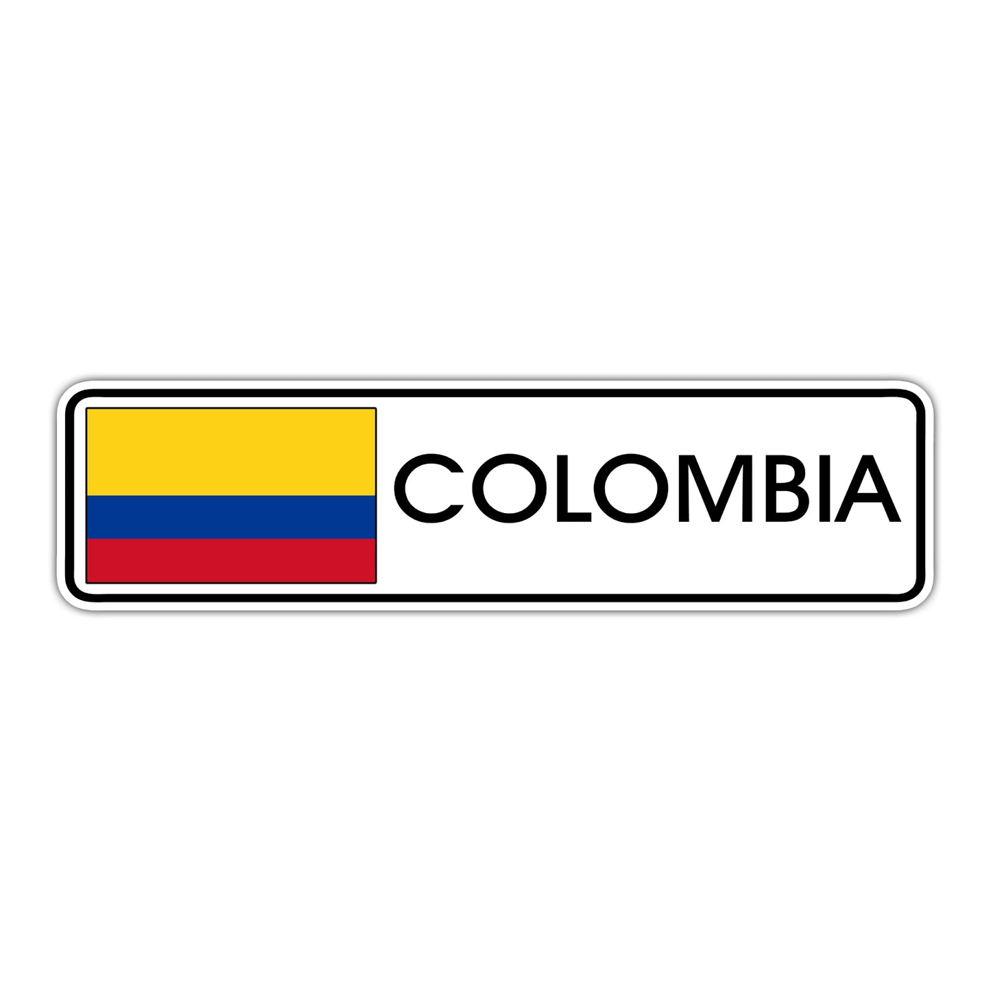 Colombia Country Flag Aluminum Metal Sign