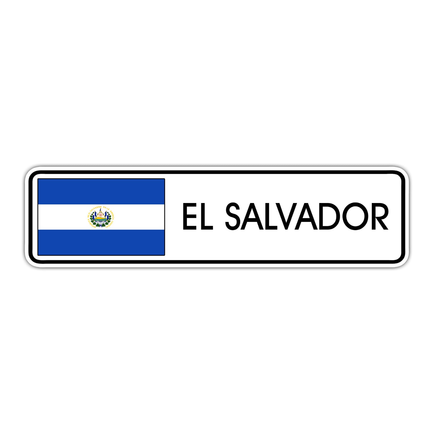 El Salvador Country Flag Aluminum Metal Sign
