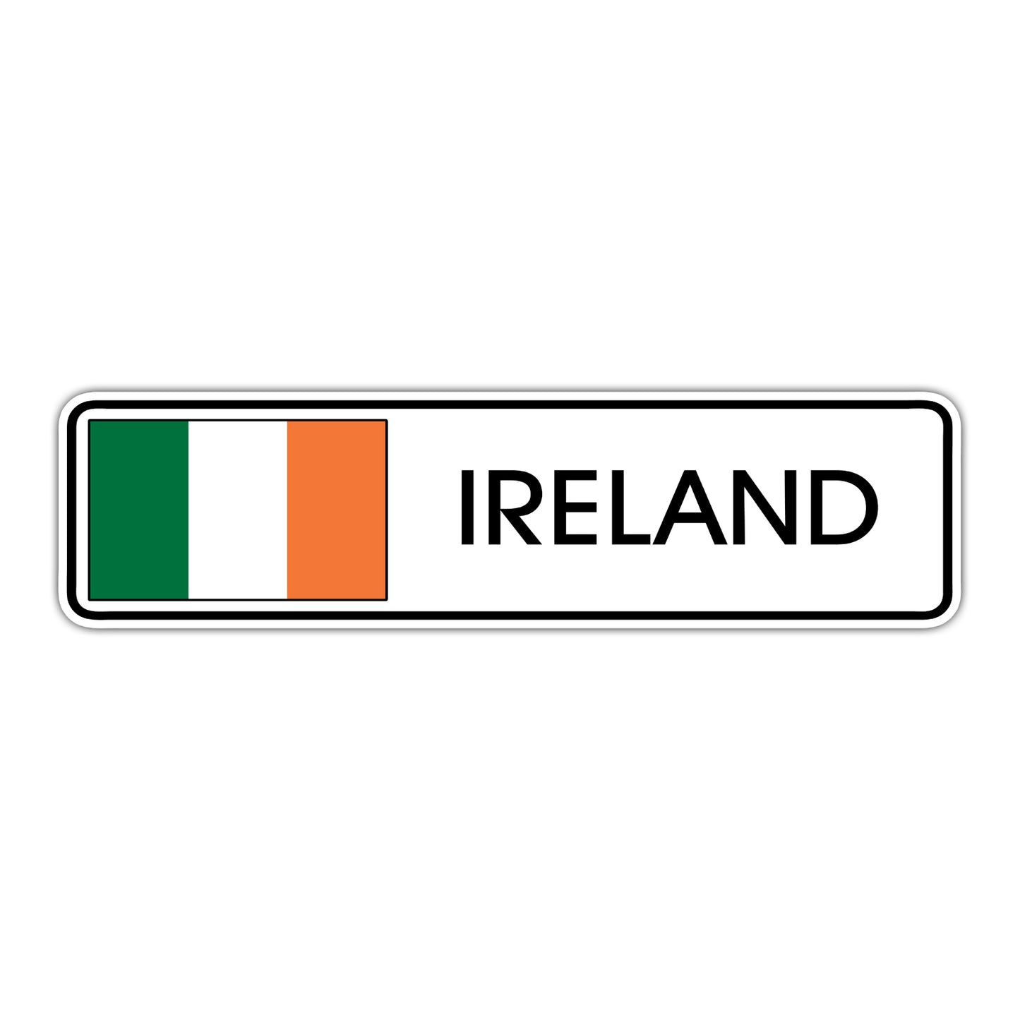 Ireland Country Flag Aluminum Metal Sign