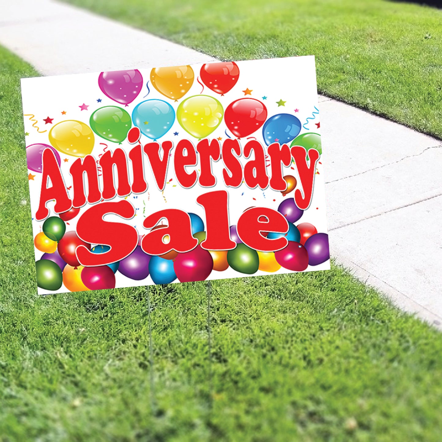 Anniversary Sale Coroplast Yard Sign