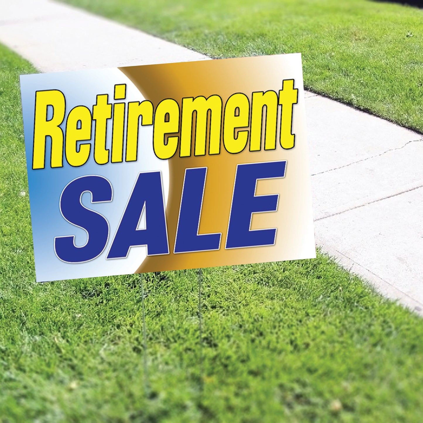 Retirement Sale Coroplast Yard Sign