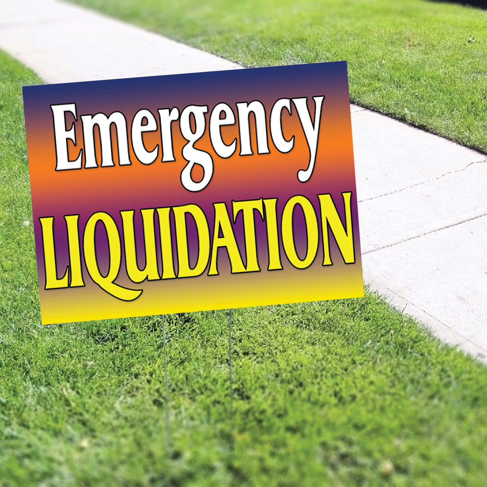 Emergency Liquidation Coroplast Yard Sign