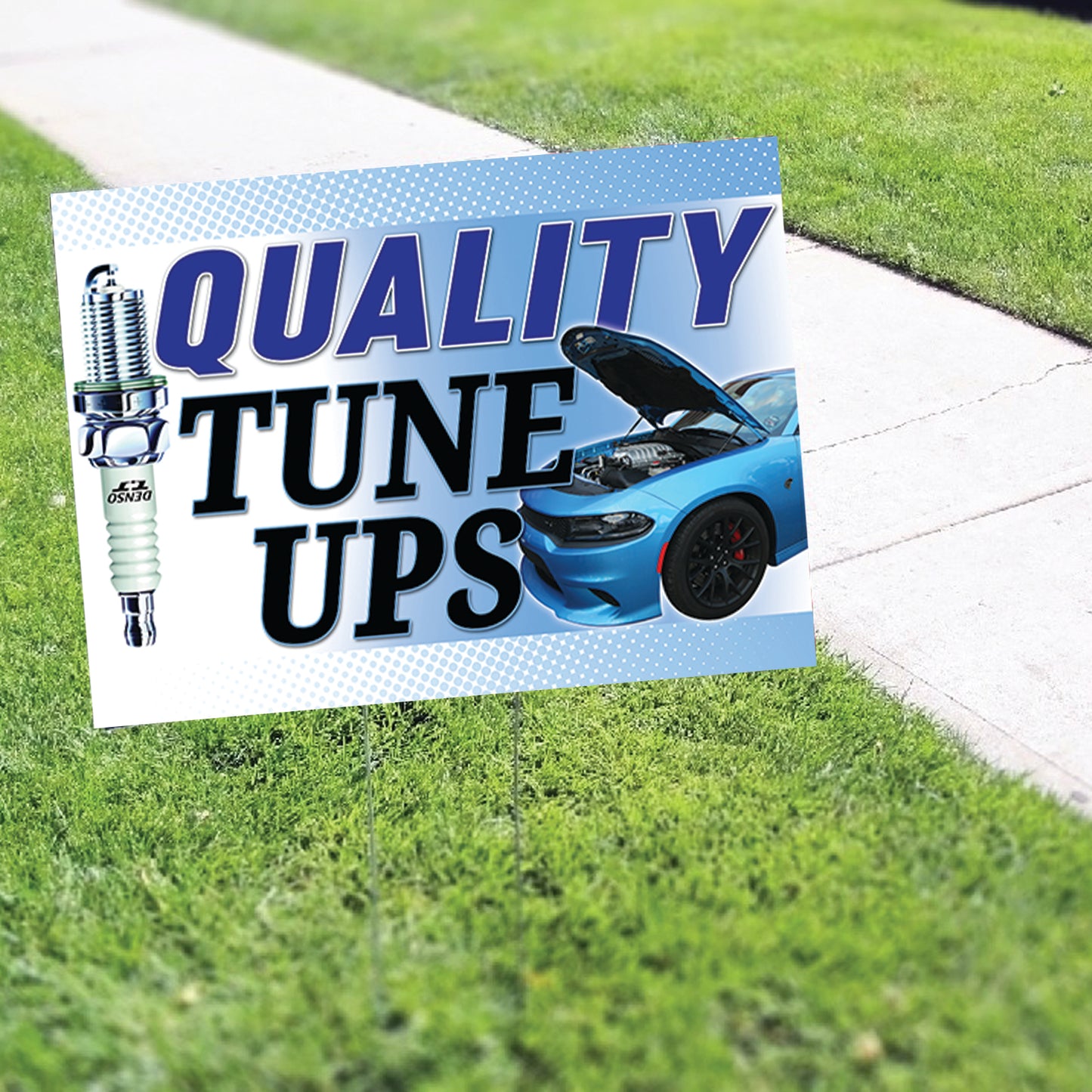 Quality tune Ups Coroplast Yard Sign