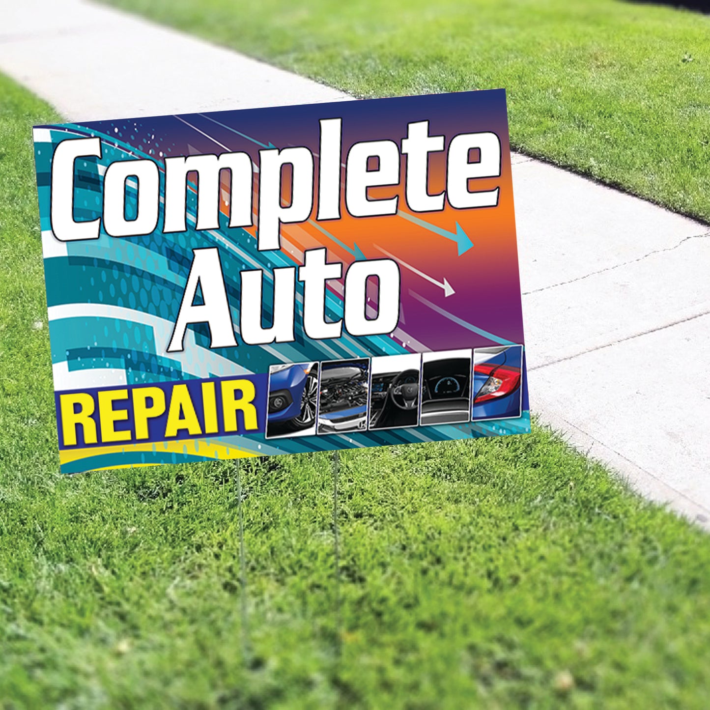 Complete Auto Repair Coroplast Yard Sign