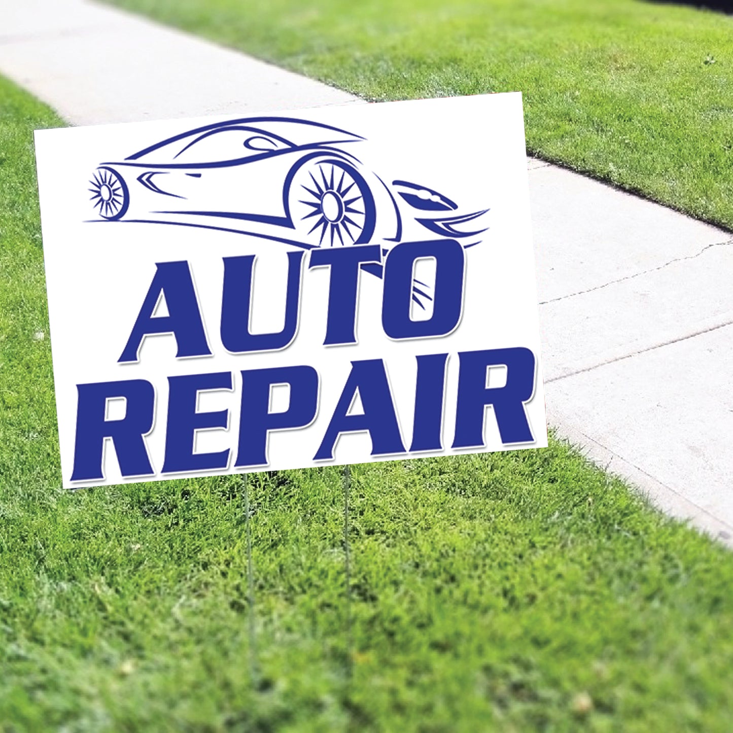 Auto Repair Coroplast Yard Sign