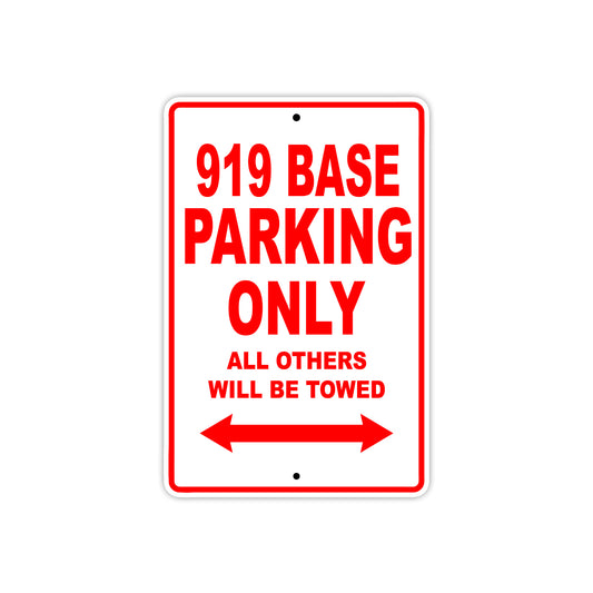 919 Base Motorbike Parking Only All Others Will Be Towed Sign