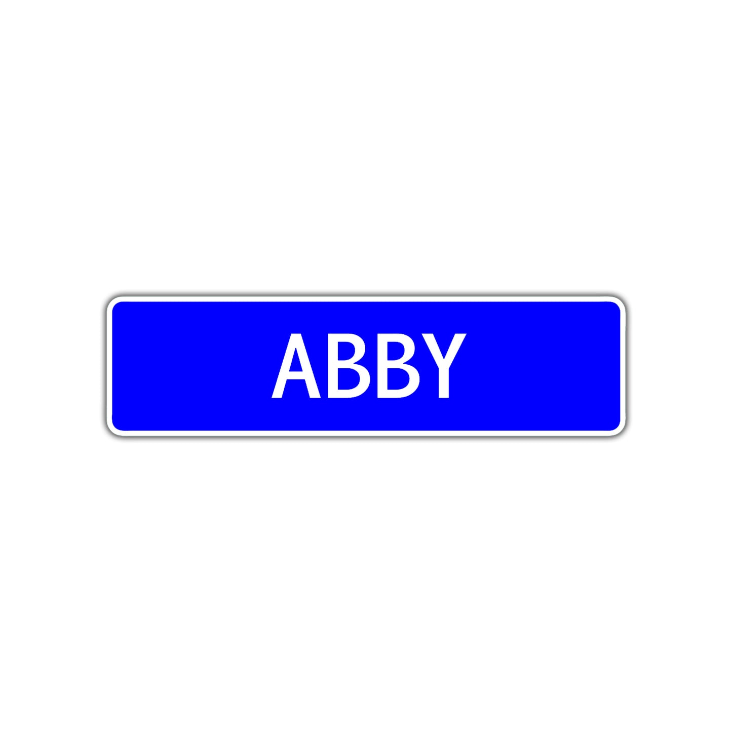 Abby Street Metal Sign Plate
