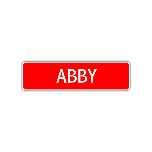 Abby Street Sign