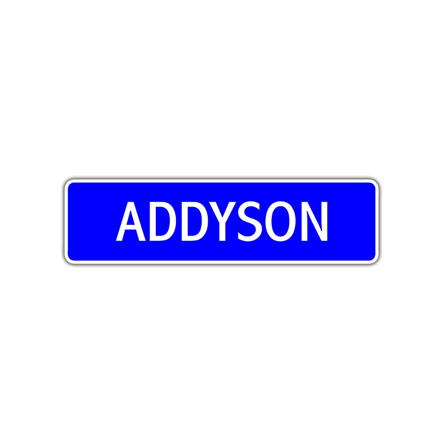 Addyson Street Metal Sign Plate