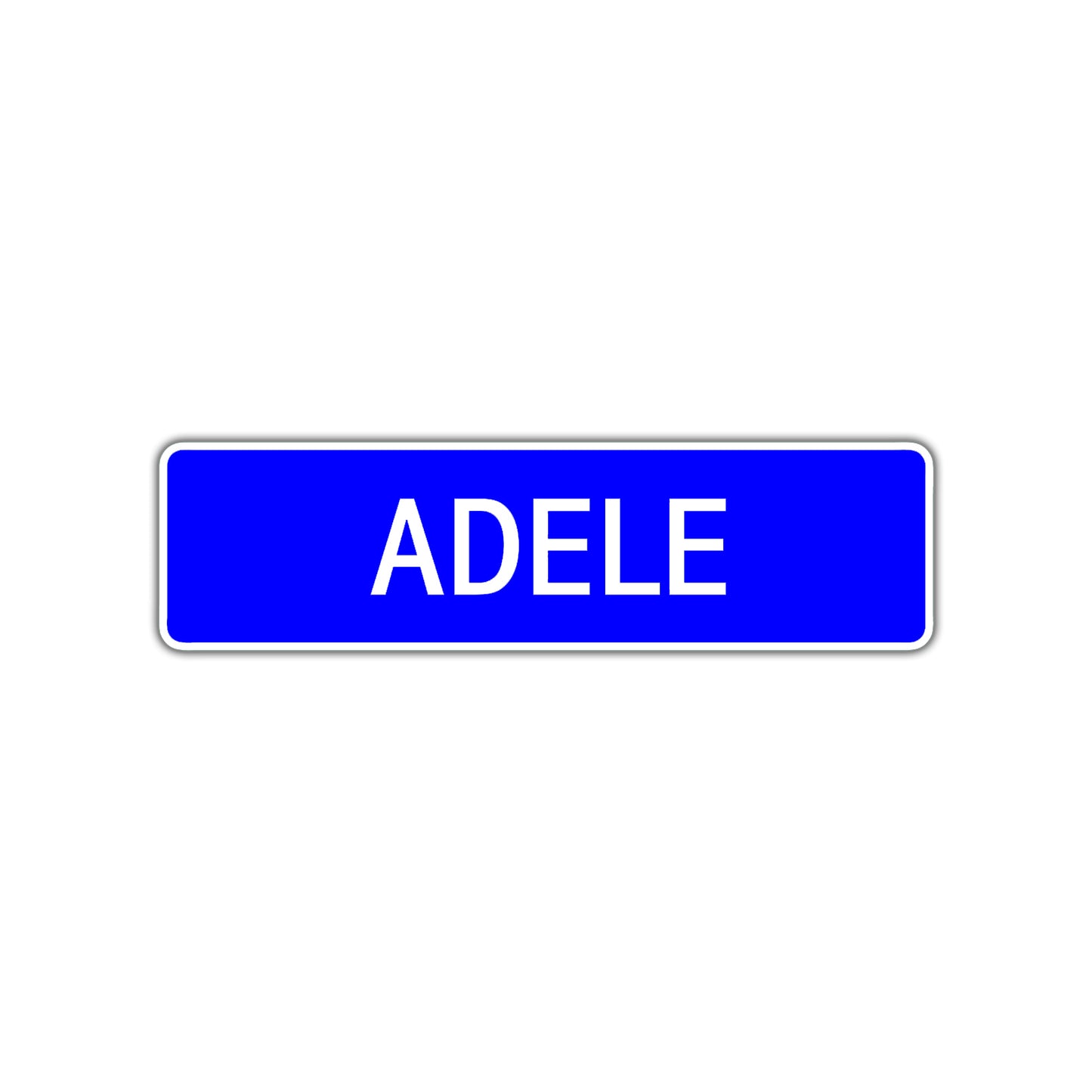 Adele Street Metal Sign Plate
