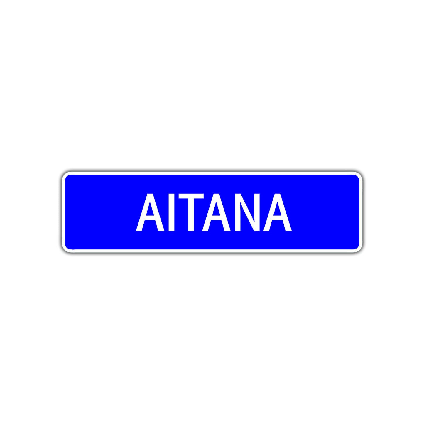 Aitana Street Metal Sign Plate