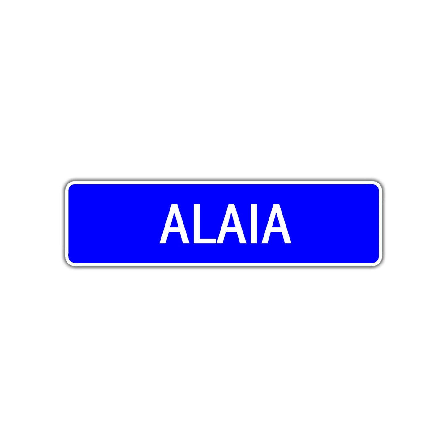 Alaia Street Sign Plate