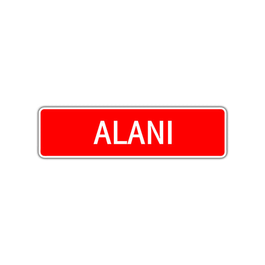 Alani Street Sign